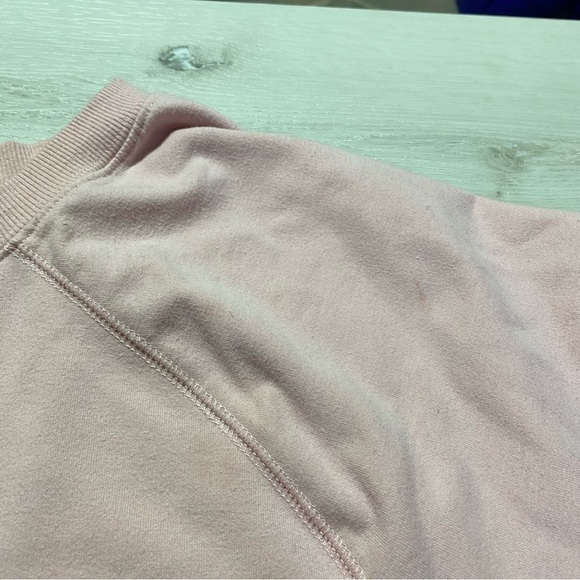 Wild Fox Coffee & Sunshine Crewneck Lightweight Sweatshirt, Pink/Red, Size XL - Picture 9 of 10